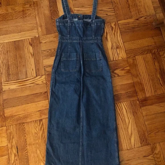 Madewell Dungaree Denim Dress Size 0 - Picture 5 of 11